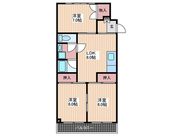 御堂コータスの物件間取画像